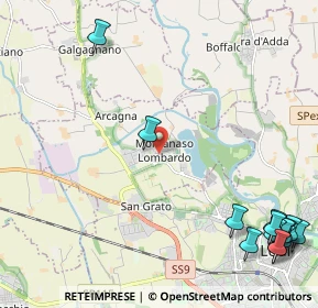 Mappa Via delle Camelie, 26836 Montanaso lombardo LO, Italia (3.355)