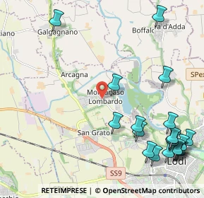 Mappa Via delle Camelie, 26836 Montanaso lombardo LO, Italia (2.937)