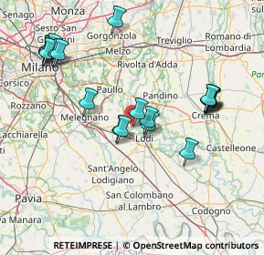 Mappa Via delle Camelie, 26836 Montanaso lombardo LO, Italia (16.423)