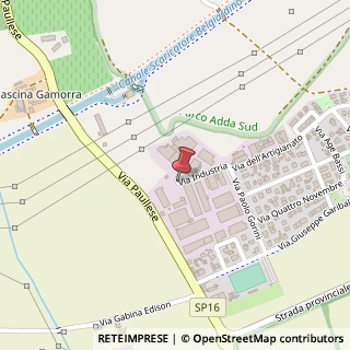 Mappa Via dell' industria 11, 26836 Montanaso Lombardo, Lodi (Lombardia)