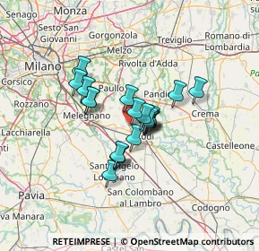 Mappa Via lo, 26836 Montanaso Lombardo LO, Italia (8.8585)