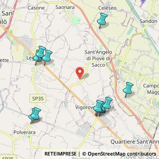 Mappa Via S. Polo, 35020 Sant'Angelo di Piove di Sacco PD, Italia (2.59636)