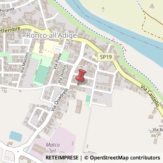 Mappa Via Quadrelli, 27, 37055 Ronco all'Adige, Verona (Veneto)