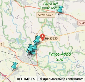 Mappa Cascina Vigadore, 26900 Lodi LO, Italia (3.67455)