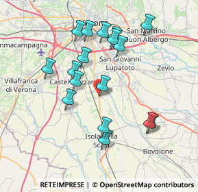 Mappa Via dell' Artigianato, 37060 Buttapietra VR, Italia (7.24235)