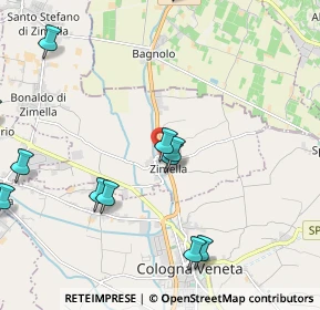 Mappa Via Molini, 37040 Zimella VR, Italia (2.54583)