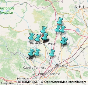 Mappa SS 565, 10086 Rivarolo Canavese TO, Italia (9.4235)