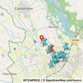 Mappa Via S. Pio da Pietralcina, 27029 Vigevano PV, Italia (2.23455)
