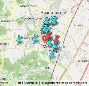 Mappa Vicolo Santa Giustina, 35036 Montegrotto Terme PD, Italia (1.11105)