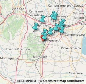 Mappa Vicolo Santa Giustina, 35036 Montegrotto Terme PD, Italia (10.62182)