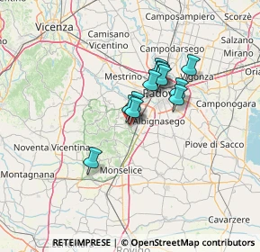 Mappa Vicolo Santa Giustina, 35036 Montegrotto Terme PD, Italia (8.88333)