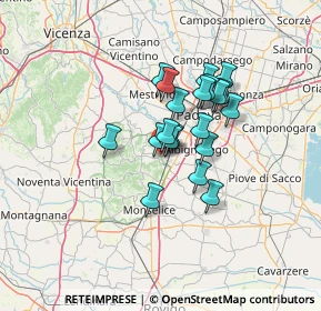Mappa Vicolo Santa Giustina, 35036 Montegrotto Terme PD, Italia (9.3935)