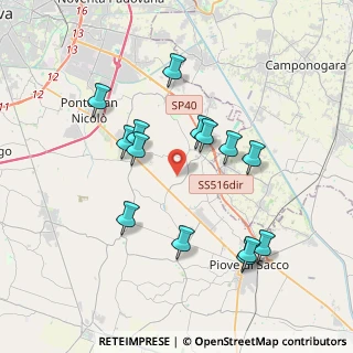 Mappa Via S. Polo Basso, 35020 Sant'Angelo di Piove di Sacco PD, Italia (3.64429)