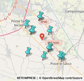 Mappa Via S. Polo Basso, 35020 Sant'Angelo di Piove di Sacco PD, Italia (3.34917)
