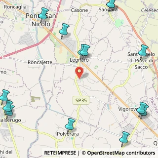 Mappa Via Mohandas Karamcand Gandhi, 35020 Legnaro PD, Italia (3.45357)