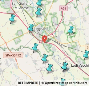 Mappa Via Autosole, 20070 Cerro al Lambro MI, Italia (6.62235)