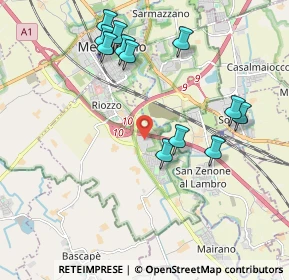 Mappa Via Autosole, 20070 Cerro al Lambro MI, Italia (2.0925)