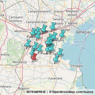 Mappa Via Caselle, 35020 Piove di sacco PD, Italia (9.2565)