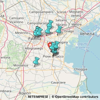 Mappa Via Caselle, 35020 Piove di sacco PD, Italia (9.36385)