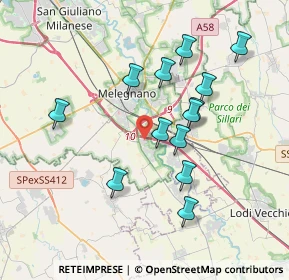 Mappa 20070 Cerro al Lambro MI, Italia (3.40692)