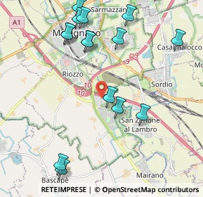 Mappa 20070 Cerro al Lambro MI, Italia (2.48625)