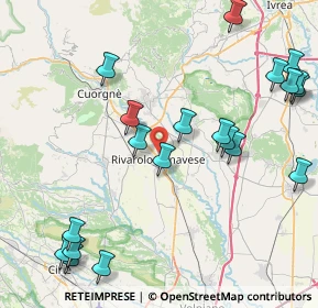 Mappa Via Tiro a Segno, 10086 Rivarolo Canavese TO, Italia (10.222)