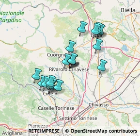 Mappa Via Tiro a Segno, 10086 Rivarolo Canavese TO, Italia (12.021)