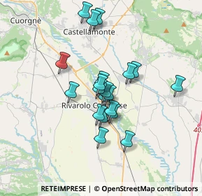 Mappa Via Tiro a Segno, 10086 Rivarolo Canavese TO, Italia (2.6455)