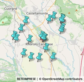 Mappa Via Tiro a Segno, 10086 Rivarolo Canavese TO, Italia (3.5565)