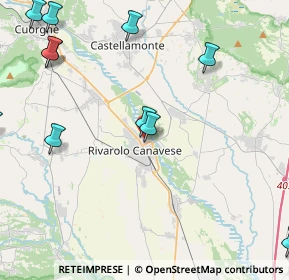 Mappa Via Tiro a Segno, 10086 Rivarolo Canavese TO, Italia (5.75182)