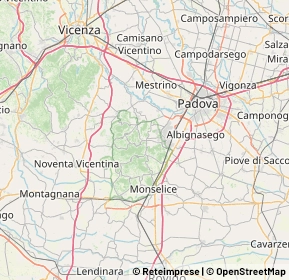 Mappa 35038 Torreglia PD, Italia (17.78611)