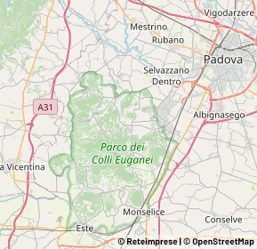 Mappa 35038 Torreglia PD, Italia (9.0965)