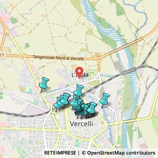 Mappa Via Polonia, 13100 Vercelli VC, Italia (1.016)