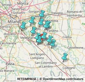 Mappa Via dell' Artigianato, 26836 Montanaso Lombardo LO, Italia (9.40714)