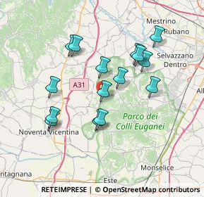 Mappa Piazzale Zattarin G., 35030 Vo PD, Italia (6.57533)