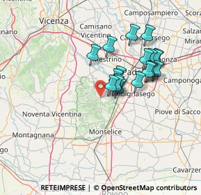 Mappa 35038 Torreglia PD, Italia (11.84632)