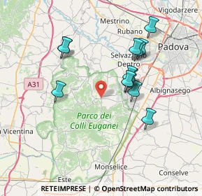 Mappa 35038 Torreglia PD, Italia (6.76923)