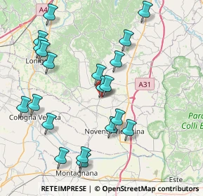 Mappa Via Enrico Fermi, 36040 Sossano VI, Italia (8.7495)