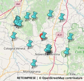 Mappa Via Enrico Fermi, 36040 Sossano VI, Italia (8.563)