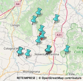 Mappa Via Enrico Fermi, 36040 Sossano VI, Italia (6.53615)