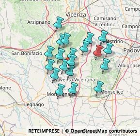 Mappa Via Enrico Fermi, 36040 Sossano VI, Italia (10.495)