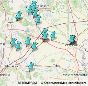 Mappa Via Ronsecco, 13049 Tronzano Vercellese VC, Italia (17.032)