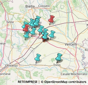 Mappa Via Ronsecco, 13049 Tronzano Vercellese VC, Italia (10.5)