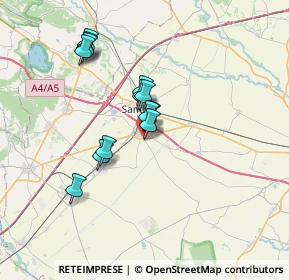 Mappa Via Ronsecco, 13049 Tronzano Vercellese VC, Italia (5.86308)