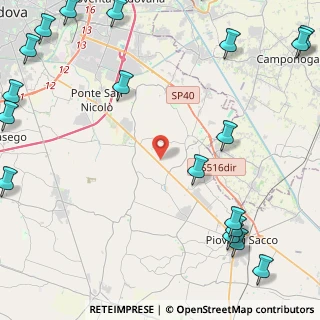 Mappa Via Piera, 35020 Legnaro PD, Italia (7.229)