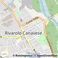 Kaart Rivarolo Canavese