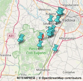 Mappa Via S. Daniele, 35038 Torreglia PD, Italia (6.22813)