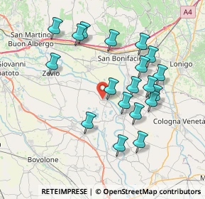 Mappa 37055 Ronco all'Adige VR, Italia (7.27474)