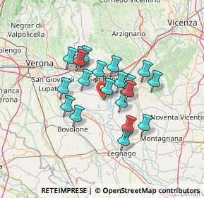 Mappa 37055 Ronco all'Adige VR, Italia (10.346)