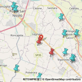 Mappa Via Torino, 35020 Legnaro PD, Italia (3.24667)